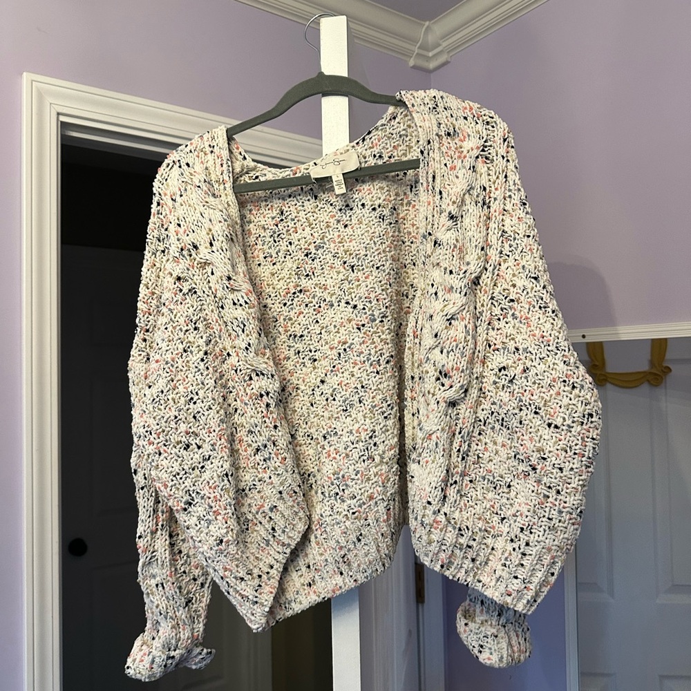 Jessica Simpson Speckled Knit Cardigan